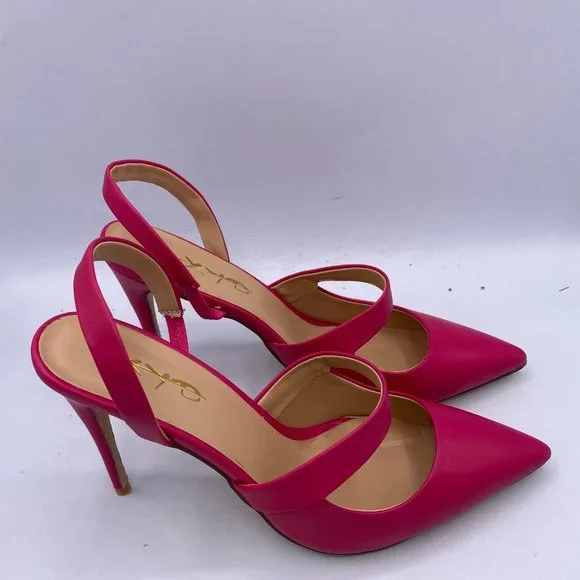 XYD Slingback Pointed Toe On High Heels Dress Shoe - Picture 5 of 11